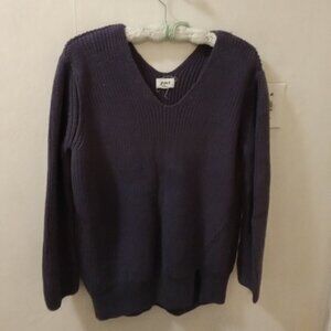 Pact Women's V-Neck Sweater - Dark Purple